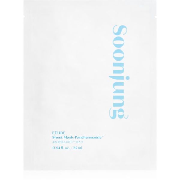 ETUDE ETUDE SoonJung Panthensoside maska iz platna z vlažilnim in pomirjajočim učinkom 25 ml