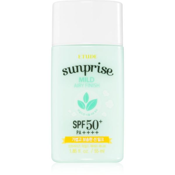 ETUDE ETUDE Sunprise Mild Airy Finish mineralni zaščitni fluid za obraz SPF 50+ 55 ml
