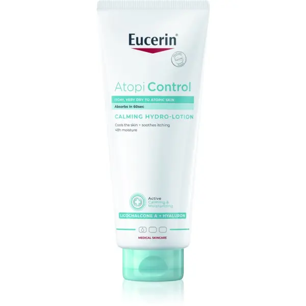 Eucerin Eucerin AtopiControl Calming Hydro-Lotion pomirjajoči kremasti neparfumirani gel za suho in razdraženo kožo 400 ml