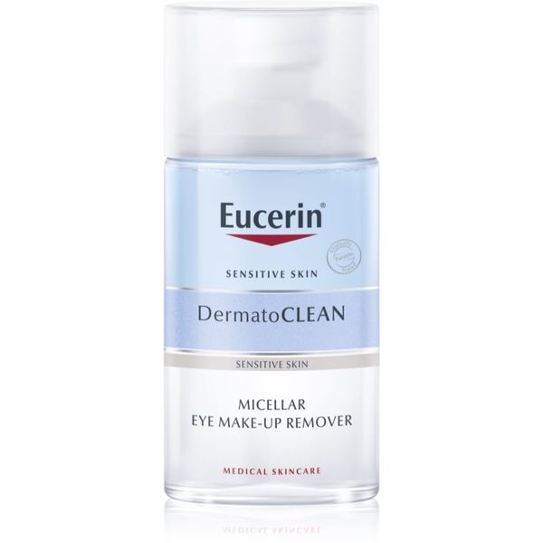 Eucerin Eucerin DermatoClean dvofazni odstranjevalec ličil za okoli oči 125 ml