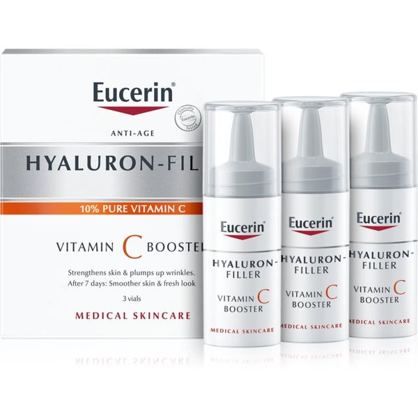 Eucerin Eucerin Hyaluron-Filler Vitamin C Booster posvetlitveni serum proti gubam z vitaminom C 3x8 ml