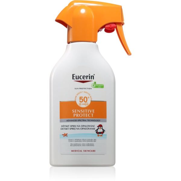 Eucerin Eucerin Sensitive Protect otroško pršilo za sončenje SPF 50+ 250 ml