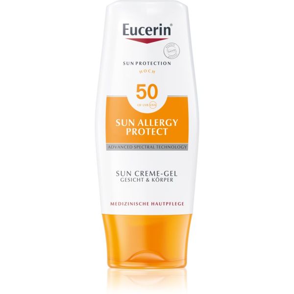Eucerin Eucerin Sun Allergy Protect zaščitni kremasti gel za sončenje proti alergiji na sonce SPF 50 150 ml