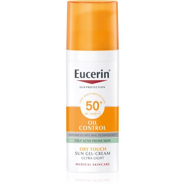Eucerin Eucerin Sun Oil Control zaščitni kremasti gel za obraz SPF 50+ 50 ml