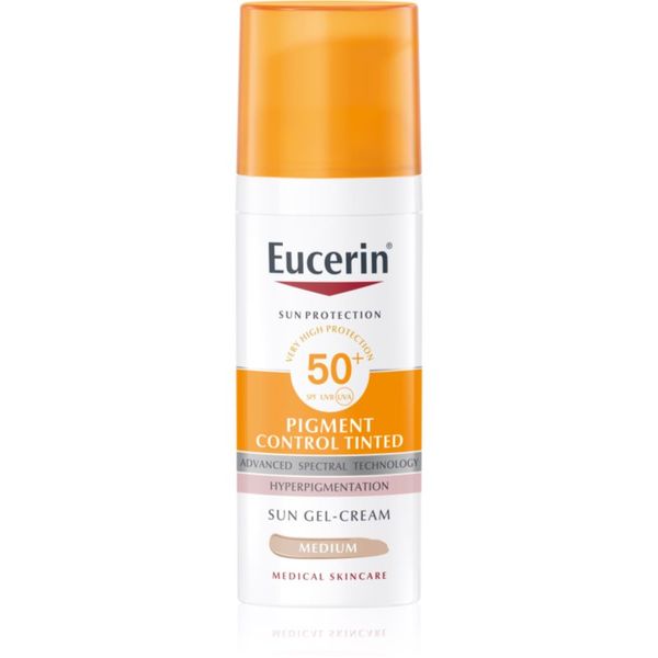 Eucerin Eucerin Sun Pigment Control Tinted zaščitna emulzija proti hiperpigmentaciji kože SPF 50+ odtenek Medium 50 ml