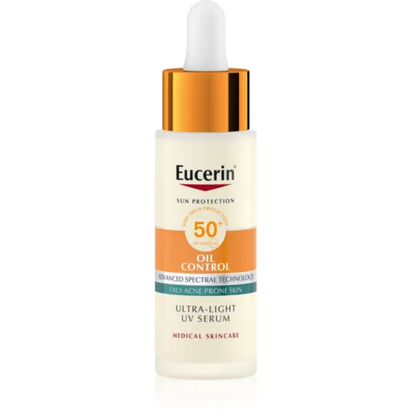 Eucerin Eucerin Sun Protection Oil Control Ultra-Light UV Serum zaščitni serum SPF 50+ 30 ml