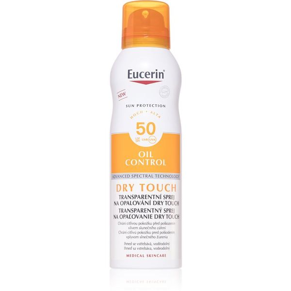 Eucerin Eucerin Sun Protection prozorno pršilo za sončenje SPF 50 200 ml