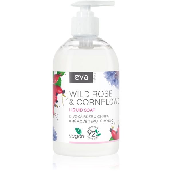 Eva Natura Eva Natura Wild rose & Cornflower kremasto tekoče milo za roke 500 ml