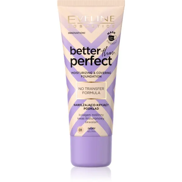 Eveline Cosmetics Eveline Cosmetics Better than Perfect prekrivni tekoči puder z vlažilnim učinkom odtenek 01 Ivory Neutral 30 ml