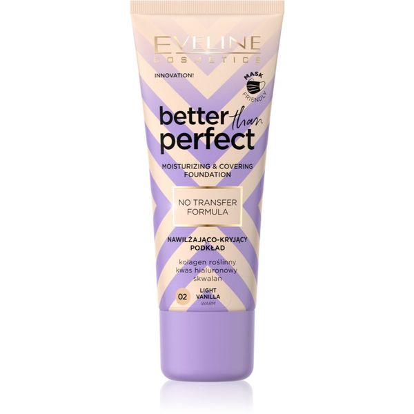 Eveline Cosmetics Eveline Cosmetics Better than Perfect prekrivni tekoči puder z vlažilnim učinkom odtenek 02 Light Vanilla Warm 30 ml