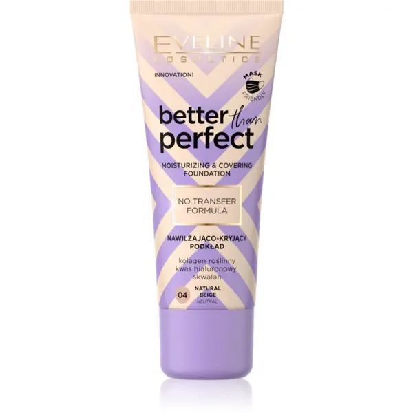 Eveline Cosmetics Eveline Cosmetics Better than Perfect prekrivni tekoči puder z vlažilnim učinkom odtenek 04 Natural Beige Neutral 30 ml