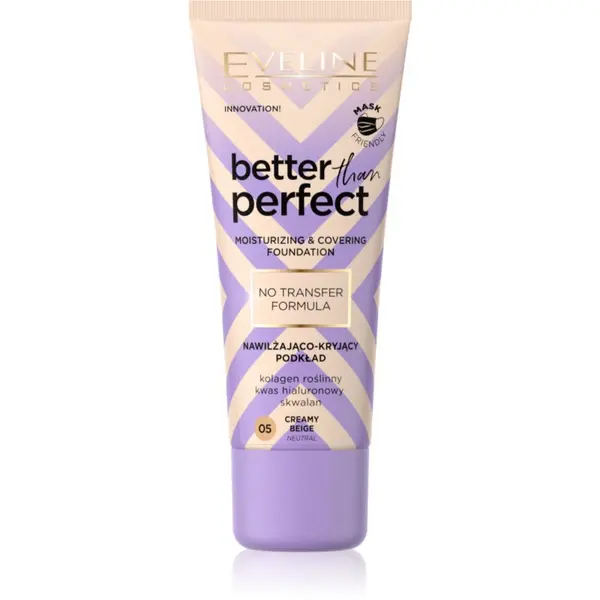 Eveline Cosmetics Eveline Cosmetics Better than Perfect prekrivni tekoči puder z vlažilnim učinkom odtenek 05 Creamy Beige Neutral 30 ml