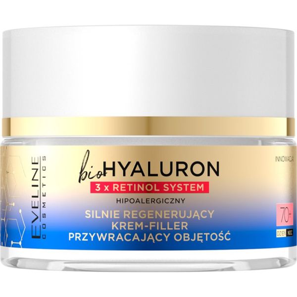 Eveline Cosmetics Eveline Cosmetics Bio Hyaluron 3x Retinol System intenzivna regeneracijska krema 70+ 50 ml