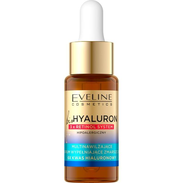 Eveline Cosmetics Eveline Cosmetics Bio Hyaluron 3x Retinol System serum za zapolnitev gub 18 ml