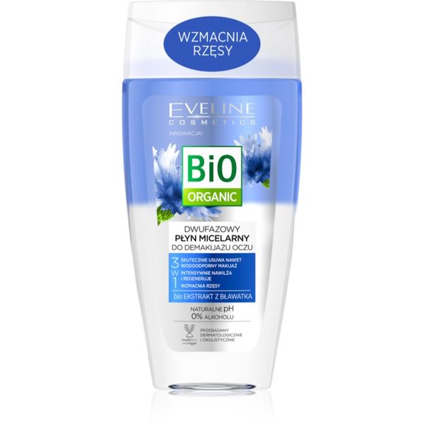 Eveline Cosmetics Eveline Cosmetics Bio Organic 3 in 1 dvokomponentni odstranjevalec ličil za oči 150 ml