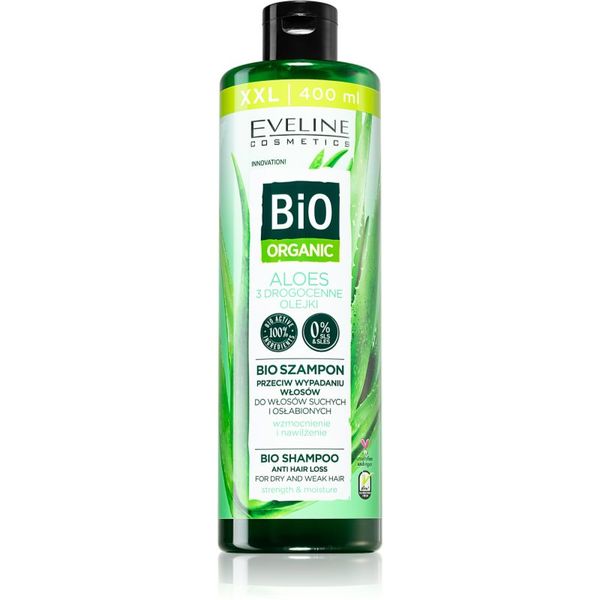 Eveline Cosmetics Eveline Cosmetics Bio Organic Natural Aloe Vera šampon proti izpadanju las z aloe vero 400 ml