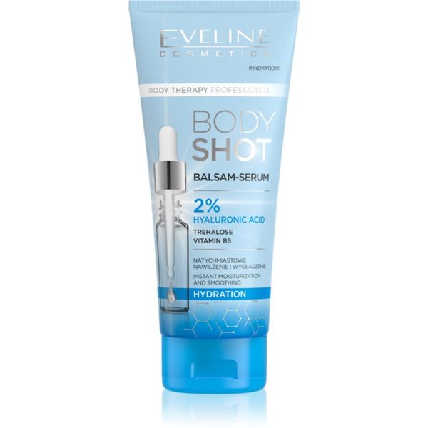 Eveline Cosmetics Eveline Cosmetics Body Shot 2% Hyaluronic Acid globinsko vlažilni balzam za suho kožo 200 ml