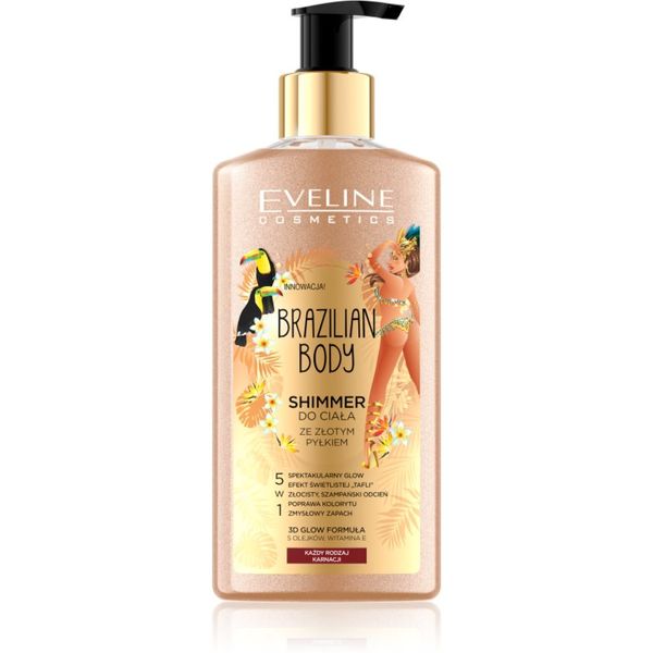 Eveline Cosmetics Eveline Cosmetics Brazilian Body emulzija za telo z bleščicami 150 ml