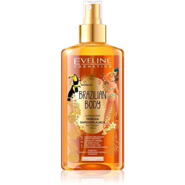 Eveline Cosmetics Eveline Cosmetics Brazilian Body samoporjavitveno pršilo z bronz učinkom za naraven videz 150 ml