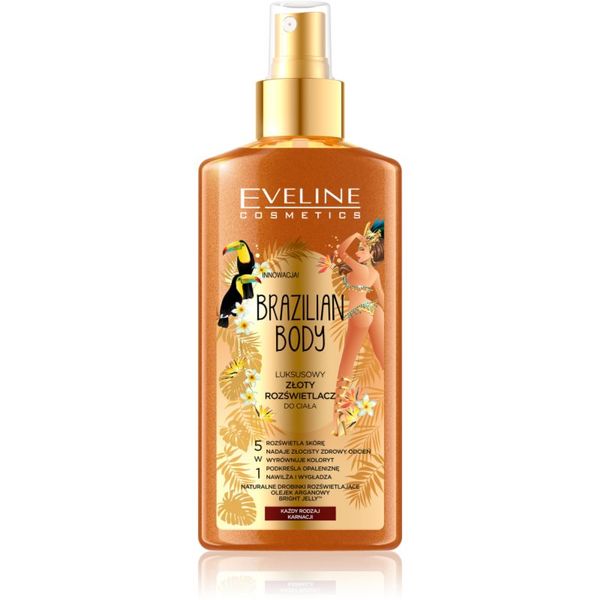 Eveline Cosmetics Eveline Cosmetics Brazilian Body vlažilno pršilo za telo bleščeč 150 ml