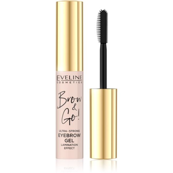 Eveline Cosmetics Eveline Cosmetics Brow & Go! gel za obrvi z ekstra močnim utrjevanjem 6 ml