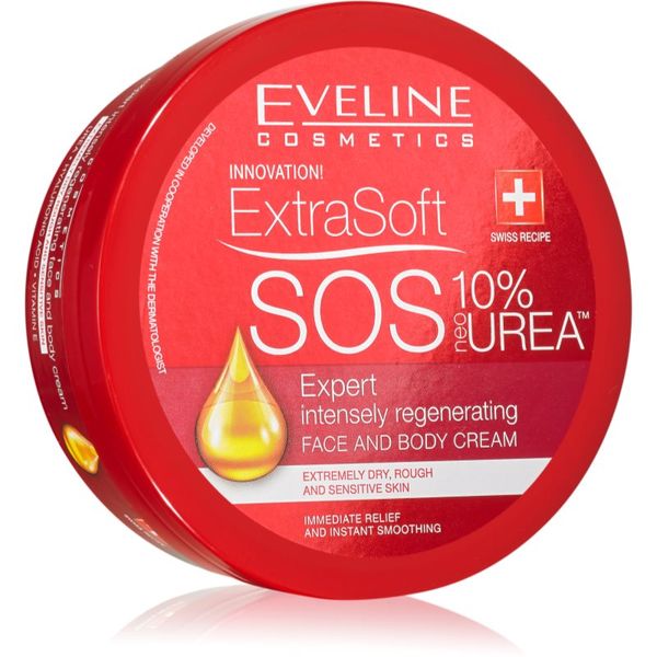 Eveline Cosmetics Eveline Cosmetics Extra Soft SOS intenzivna regeneracijska krema za telo in obraz 175 ml