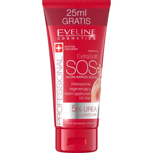 Eveline Cosmetics Eveline Cosmetics Extra Soft SOS krema za roke za suho in obremenjeno kožo 100 ml