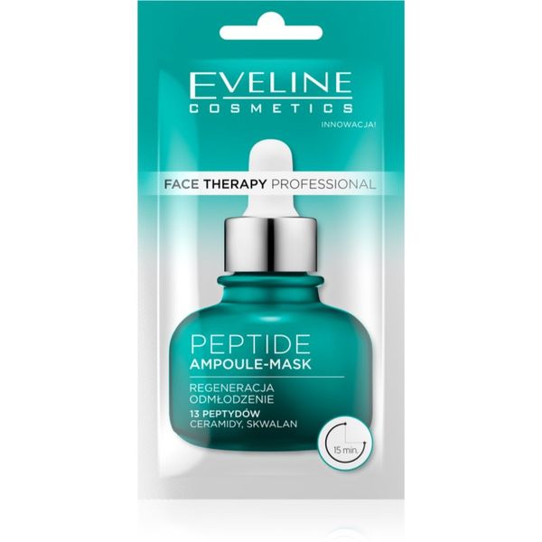 Eveline Cosmetics Eveline Cosmetics Face Therapy Peptide kremasta maska za regeneracijo in obnovo kože obraza 8 ml