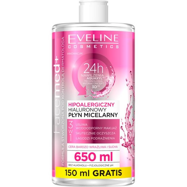 Eveline Cosmetics Eveline Cosmetics FaceMed+ čistilna micelarna voda 650 ml