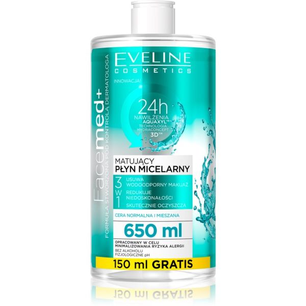 Eveline Cosmetics Eveline Cosmetics FaceMed+ matirajoča micelarna voda 650 ml
