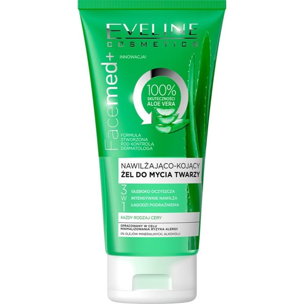 Eveline Cosmetics Eveline Cosmetics FaceMed+ vlažilni čistilni gel z aloe vero 150 ml