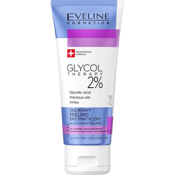 Eveline Cosmetics Eveline Cosmetics Glycol Therapy encimski piling z AHA z dragocenimi olji 100 ml