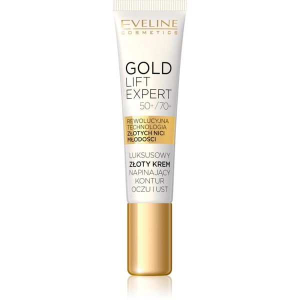 Eveline Cosmetics Eveline Cosmetics Gold Lift Expert gladilna krema za okoli oči in ustnic 15 ml