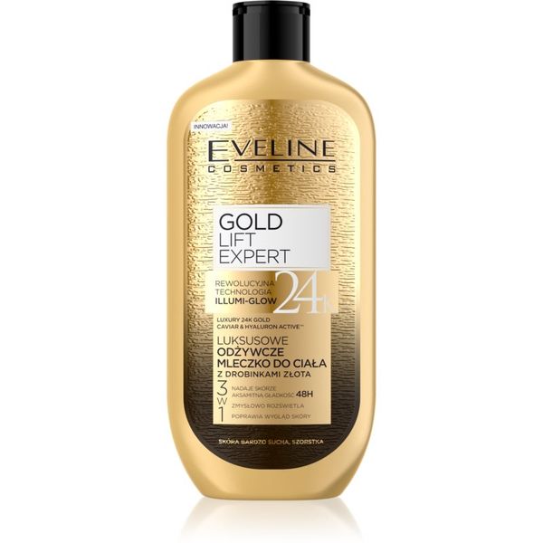 Eveline Cosmetics Eveline Cosmetics Gold Lift Expert hranilna krema za telo z zlatom 350 ml