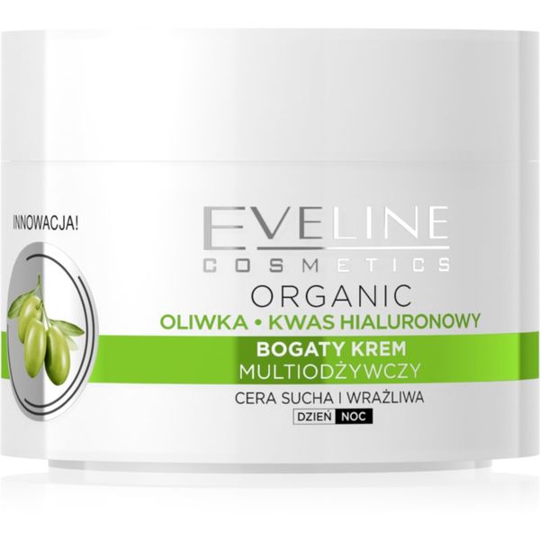 Eveline Cosmetics Eveline Cosmetics Green Olive dnevna in nočna vlažilna krema proti gubam z izvlečki oljke 50 ml