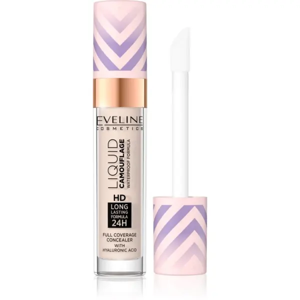 Eveline Cosmetics Eveline Cosmetics Liquid Camouflage vodoodporni korektor s hialuronsko kislino odtenek 01 Light Porcelain 7.5 ml