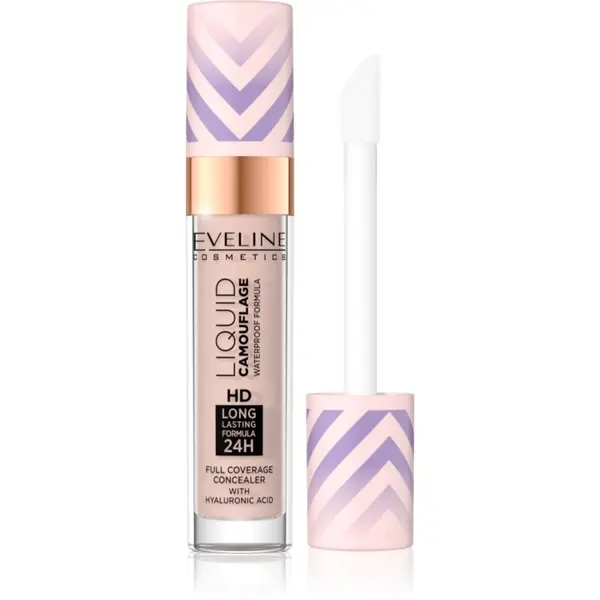 Eveline Cosmetics Eveline Cosmetics Liquid Camouflage vodoodporni korektor s hialuronsko kislino odtenek 03 Soft Natural 7.5 ml