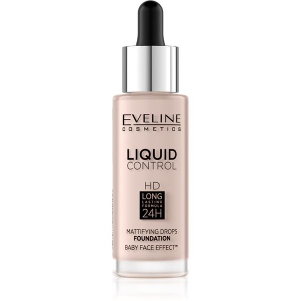 Eveline Cosmetics Eveline Cosmetics Liquid Control tekoči puder s pipeto odtenek 005 Ivory 32 ml