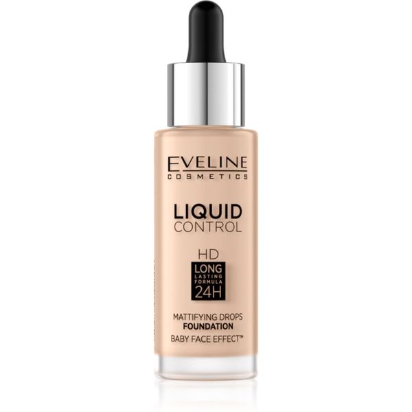 Eveline Cosmetics Eveline Cosmetics Liquid Control tekoči puder s pipeto odtenek 040 Warm Beige 32 ml