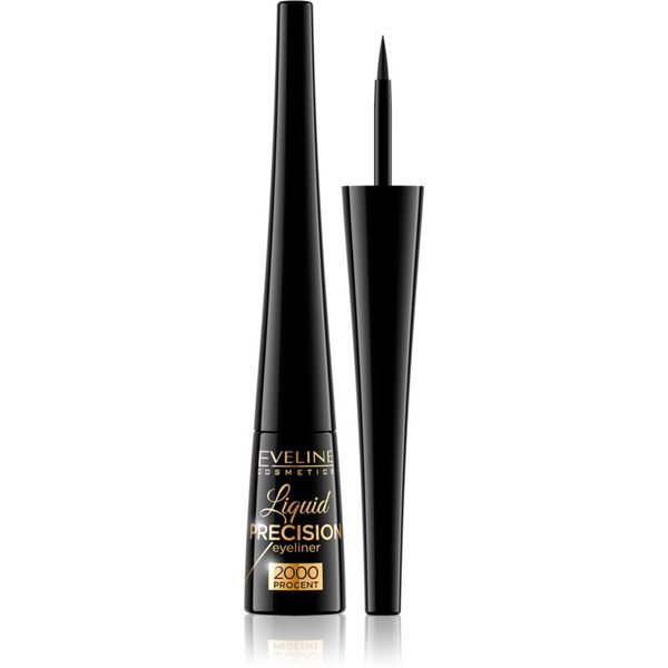 Eveline Cosmetics Eveline Cosmetics Liquid Precision 2000 Procent črtalo za oči z mat učinkom odtenek Black 4 ml