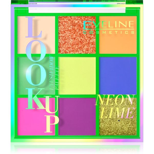 Eveline Cosmetics Eveline Cosmetics Look Up Neon Lime paleta senčil za oči 10,8 g