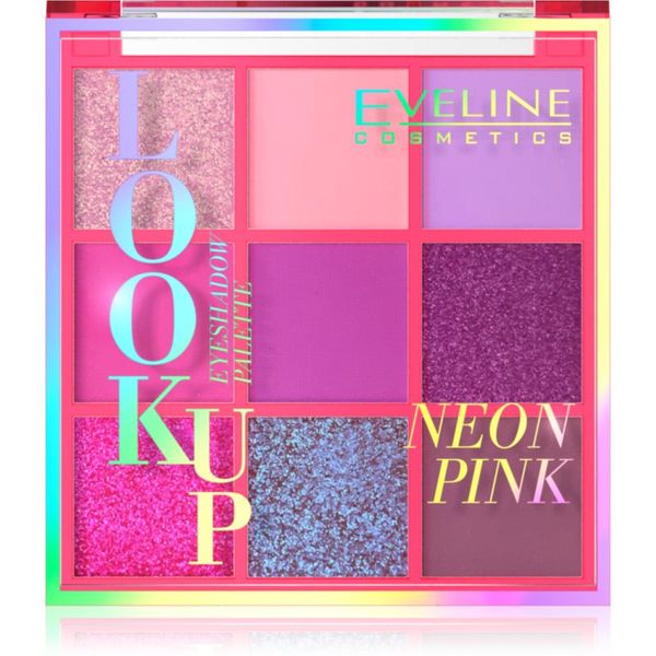 Eveline Cosmetics Eveline Cosmetics Look Up Neon Pink paleta senčil za oči 10,8 g