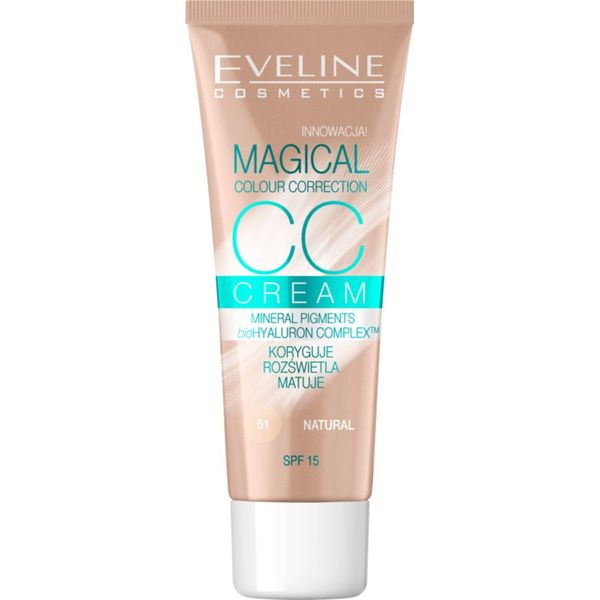 Eveline Cosmetics Eveline Cosmetics Magical Colour Correction CC krema SPF 15 odtenek 51 Natural 30 ml