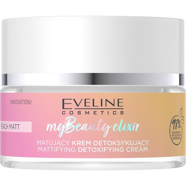 Eveline Cosmetics Eveline Cosmetics My Beauty Elixir Peach Matt razstrupljevalna krema z mat učinkom 50 ml