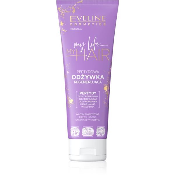 Eveline Cosmetics Eveline Cosmetics My Life My Hair globinsko regeneracijski balzam s peptidi 250 ml