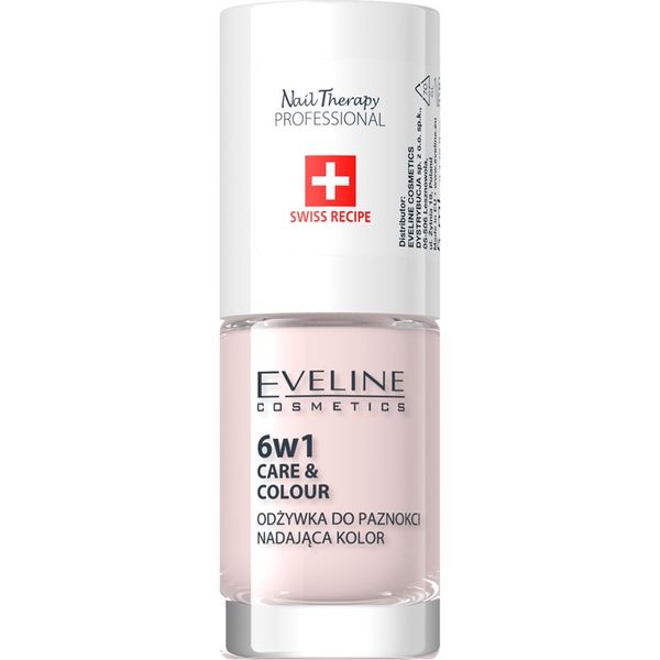 Eveline Cosmetics Eveline Cosmetics Nail Therapy Care & Colour balzam za nohte 6 v 1 odtenek French 5 ml