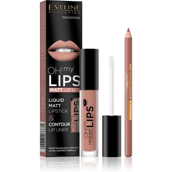 Eveline Cosmetics Eveline Cosmetics OH! my LIPS Matt set za ustnice 01 Neutral Nude