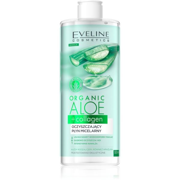 Eveline Cosmetics Eveline Cosmetics Organic Aloe+Collagen čistilna micelarna voda 500 ml