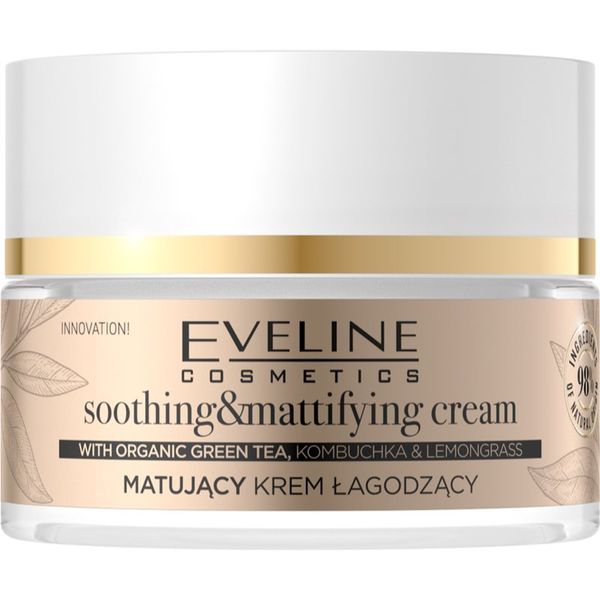 Eveline Cosmetics Eveline Cosmetics Organic Gold lahka matirajoča krema za obraz z zelenim čajem 50 ml