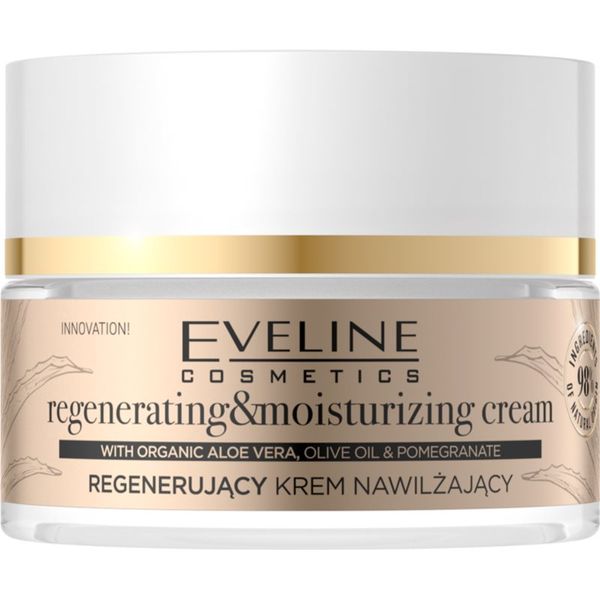 Eveline Cosmetics Eveline Cosmetics Organic Gold regeneracijska in vlažilna krema z aloe vero 50 ml
